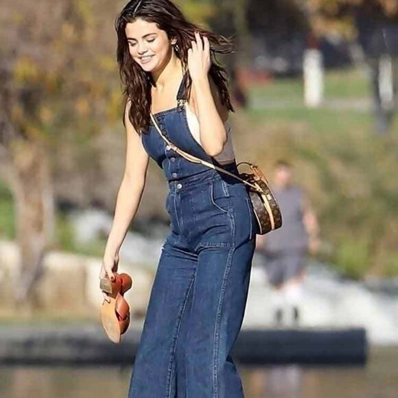 Michael Kors Abbott Tan Leather Cognac Criss Cross Slide Mule Sandal Heel Sz 6 - Picture 3 of 14